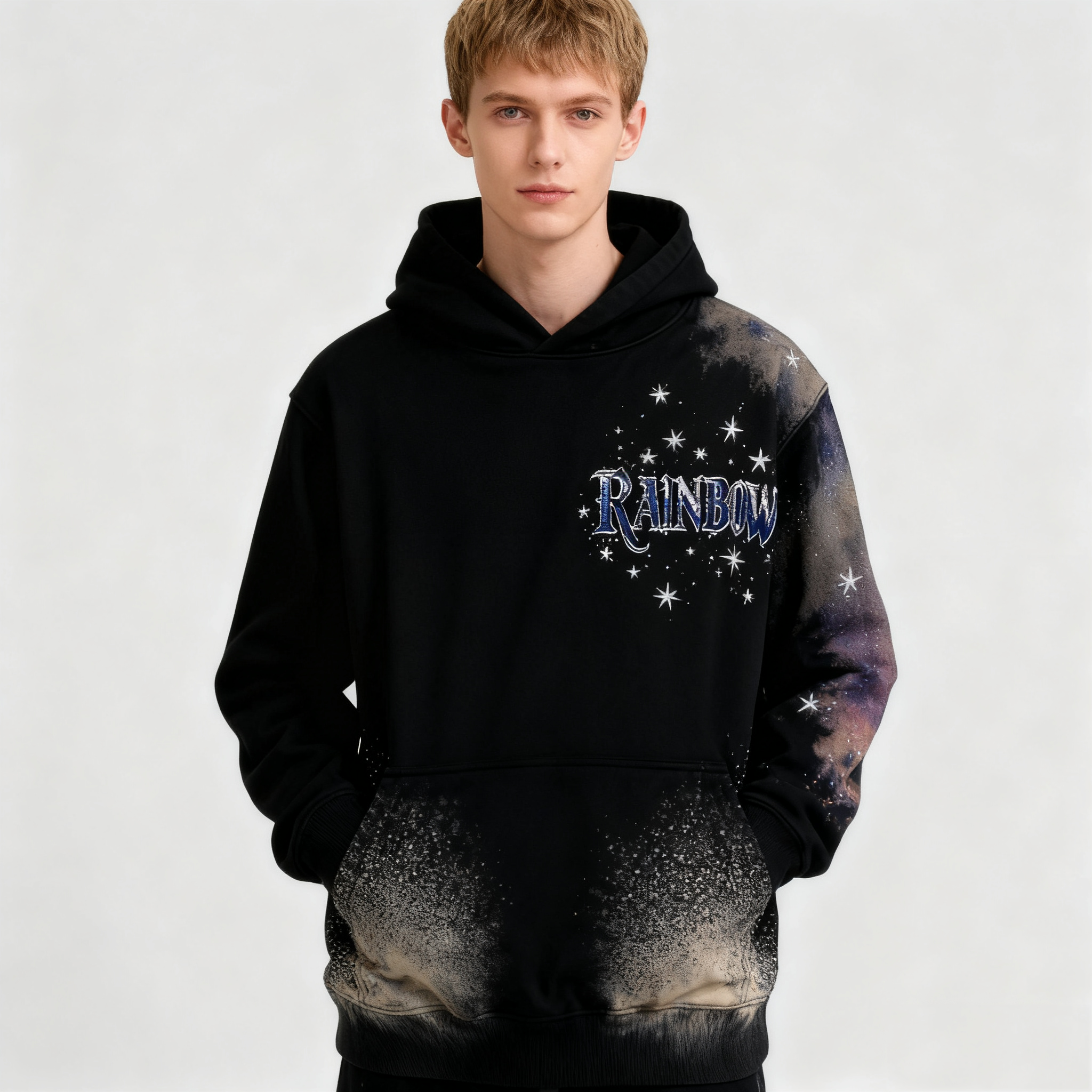 Men's Galactic Print Hoodie