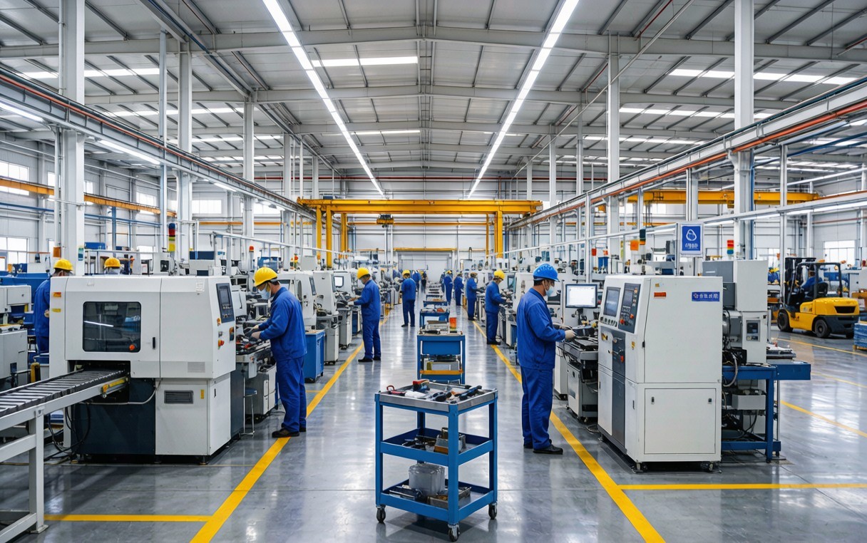 Un vrai atelier de production — vérifier l'usine derrière un devis est la première étape.