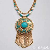 Custom Boho Statement Necklace - Bold Oversized Pendant Wholesale MOQ 120PCS