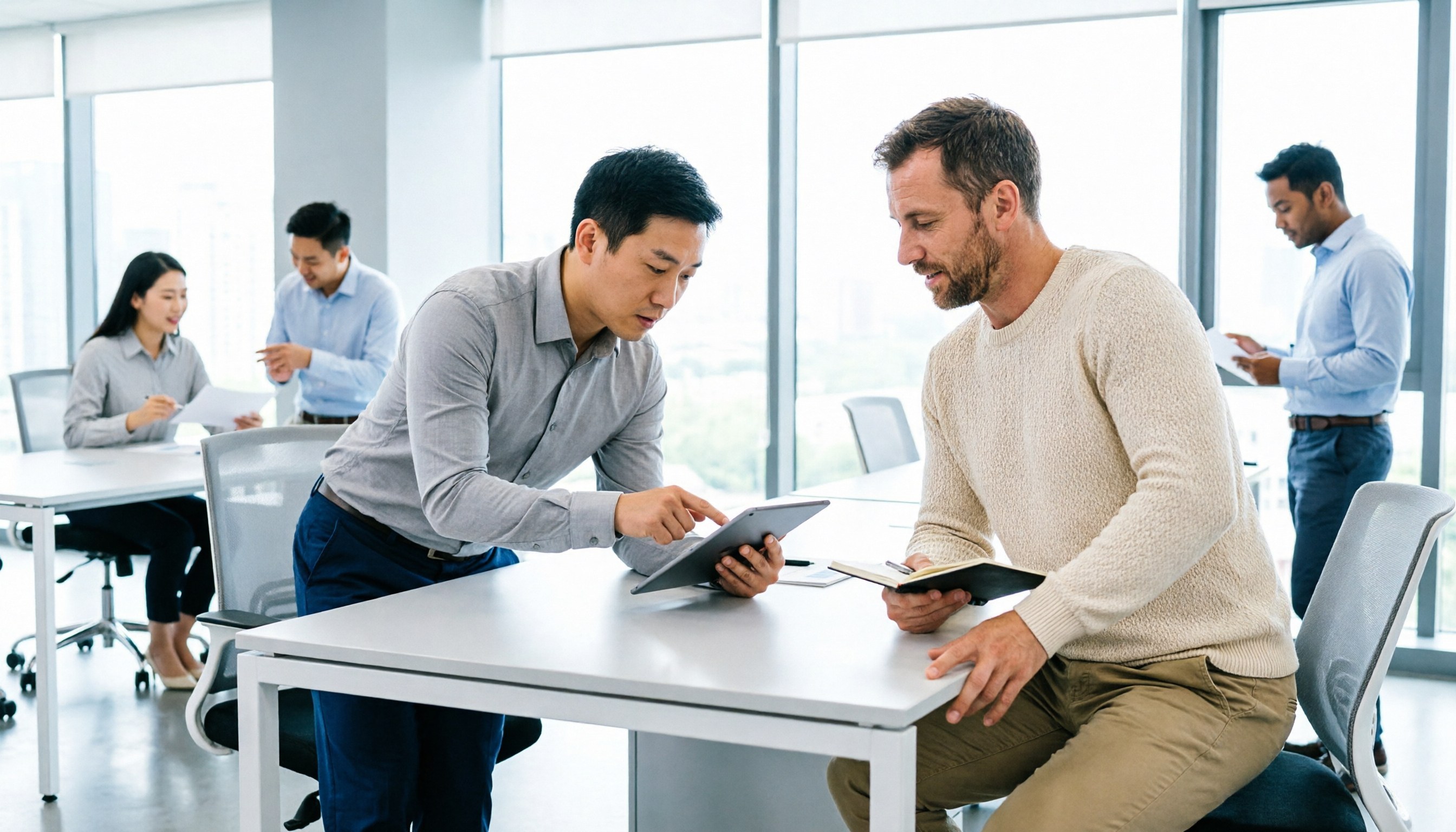 Sourcing decision workflow between a buyer and a China sourcing agent