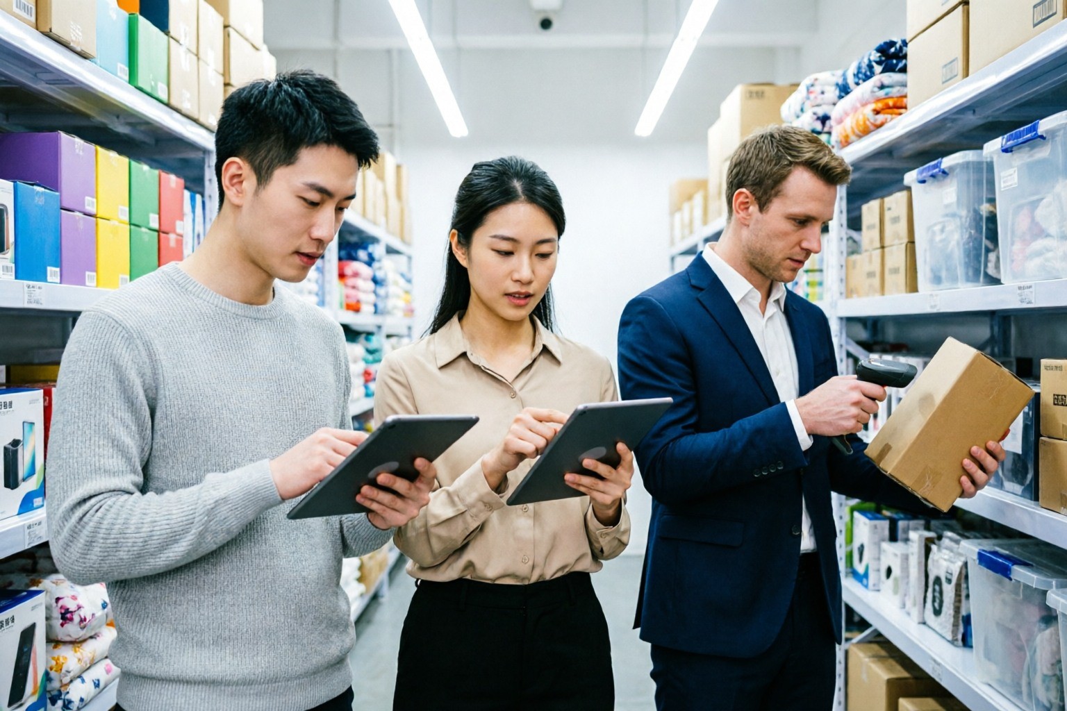 Consolidation warehouse where small multi-supplier orders are combined into one shipment