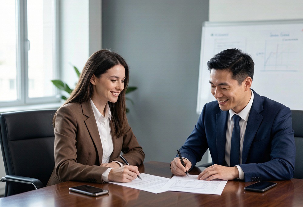 A transparent agency agreement — you-pay structure with scope and fee stated up front, so the incentive points at the buyer.