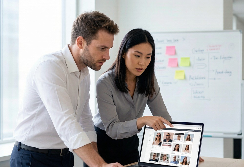 Cross-reading ad libraries and marketplace rank data before a product ever gets quoted.