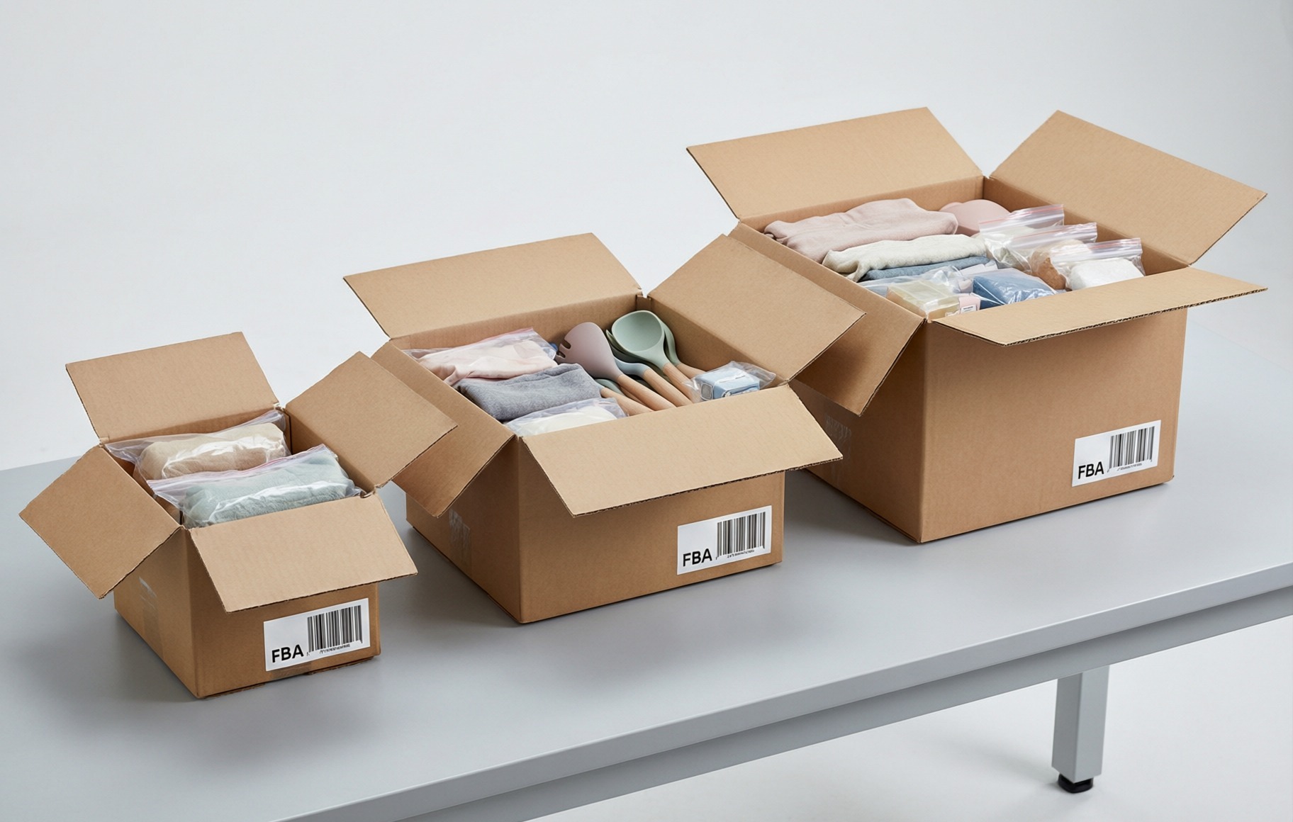Mixed carton specifications in a single lot are usually the first physical evidence of a consolidated order.