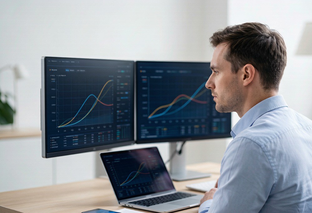 Data dashboard comparing durable demand and viral hype thresholds