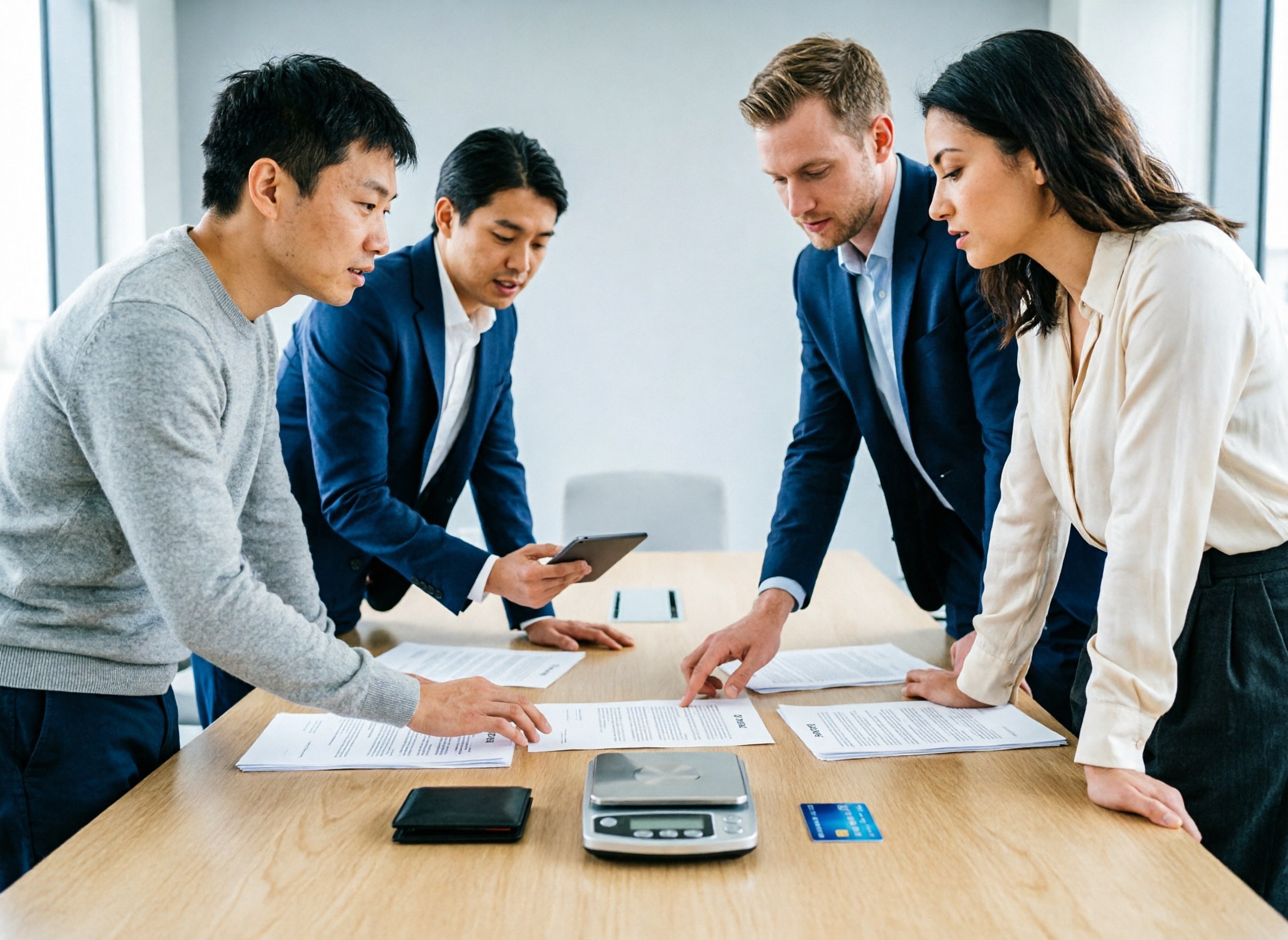 Scales balancing trust level against payment method