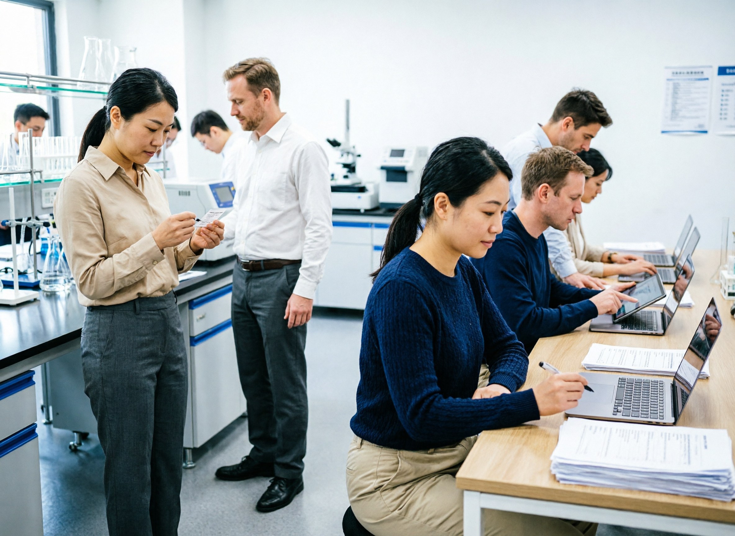 Food import labelling review at a destination warehouse