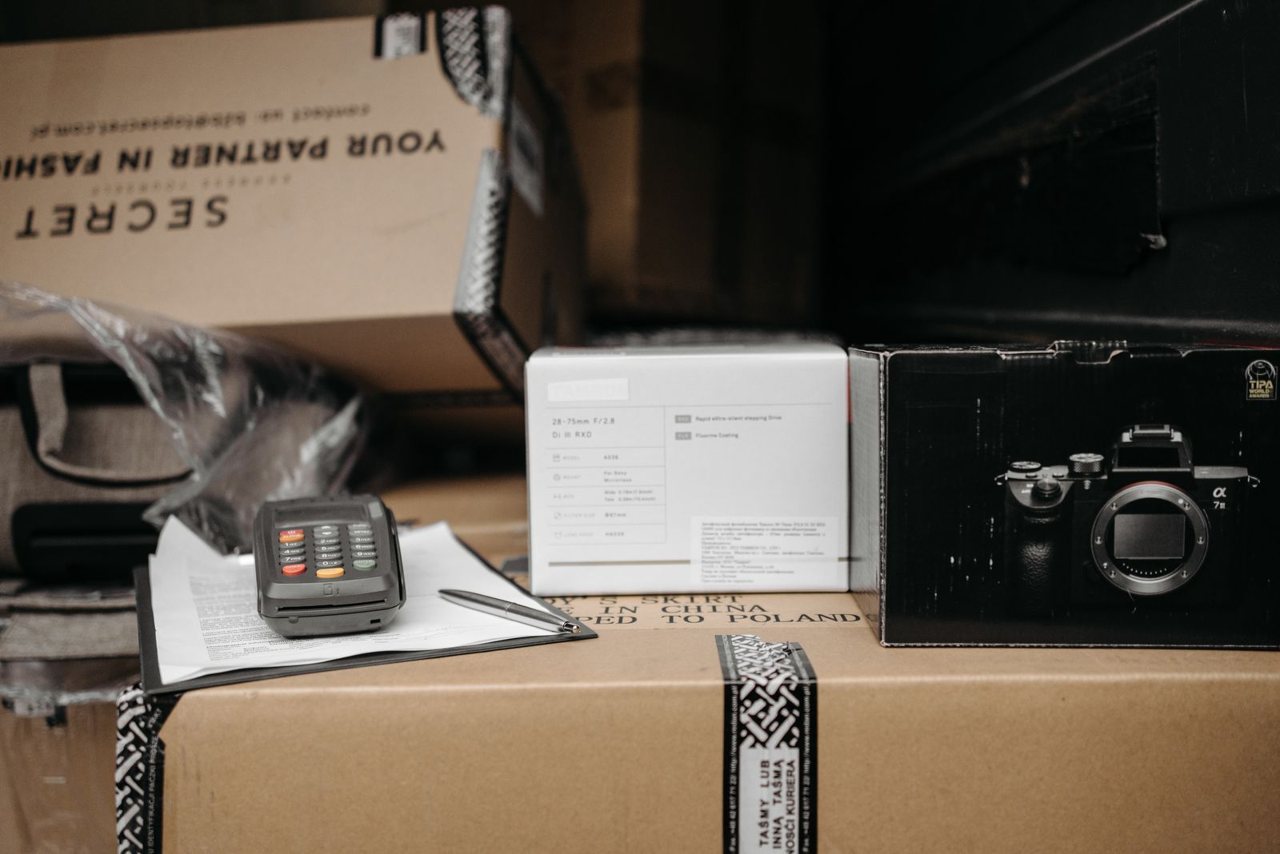 Cartons and protective packaging on a fulfilment line — every packaging type needs a DoC.