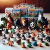 Figurines d'animaux jouets : kits de regroupement et de personnalisation pour différents scénarios