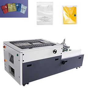 Automntic apparel clothes T shirt folding bagging machine