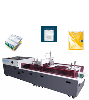 Automntic apparel clothes T shirt folding packing bagging machine ...