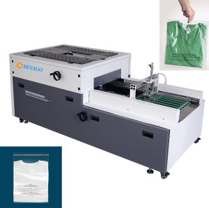 Automntic apparel clothes T shirt folding bagging machine