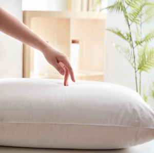 Goose feather pillow manufacturer make basic 100%cotton Fabric Goose Feather Medium Back Pillow