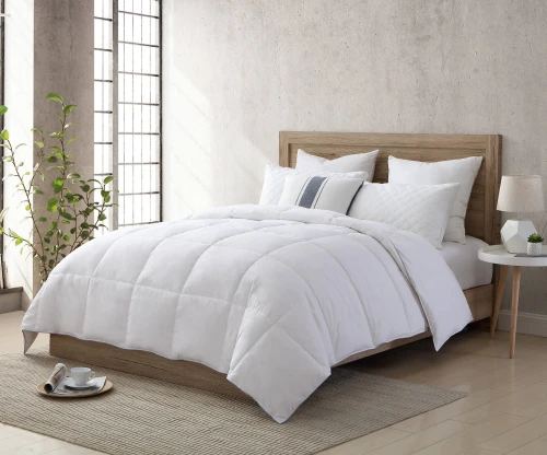 5% Goose down duvet manufacturer make basic 100%cotton soft bed quilt insert Custom goose feather duvet