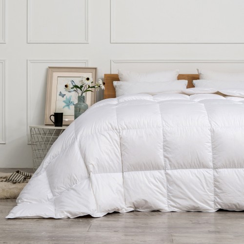 Lofty 10% White Duck Down Duvet Quilted Duvet European Style Hotel Home Wholesale All Size Soft Thick Winter Bed Comforter