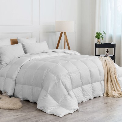 Lofty 10% White Duck Down Duvet Quilted Duvet European Style Hotel Home Wholesale All Size Soft Thick Winter Bed Comforter