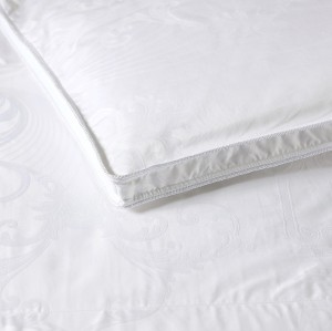 Edredom Jacquard de penas de ganso de algodão 300TC 75% branco edredons de penas de ganso edredons para inverno conjunto de colcha