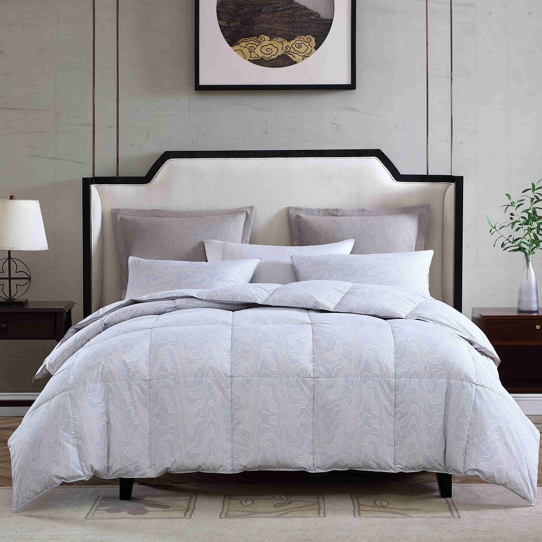 Grey Duck Feather Duvet