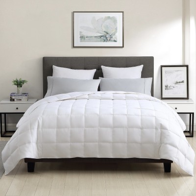 Wholesale White 75% Goose Down Summer Duvet 15*15 Sew Through Box Goose Down Comforter For Home