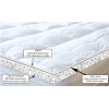 CHINESE FACTORY CUSTOMIZED TWO LAYERS INDULGENT 75% WHITE GOOSE DOWN MATTRESS TOPPER FOR BETTER SLEEPING