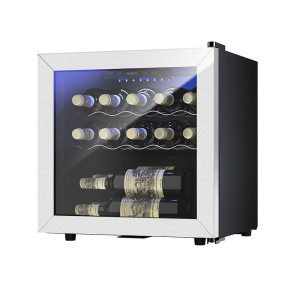 Atacado 14 garrafas adega de bancada ZS-A40 para armazenamento de vinho com rack cromado e porta SS