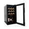 Josoo | 13.6" 15 Bottles Black Glass Wine Cellar for White Champagne (ZS-A45)