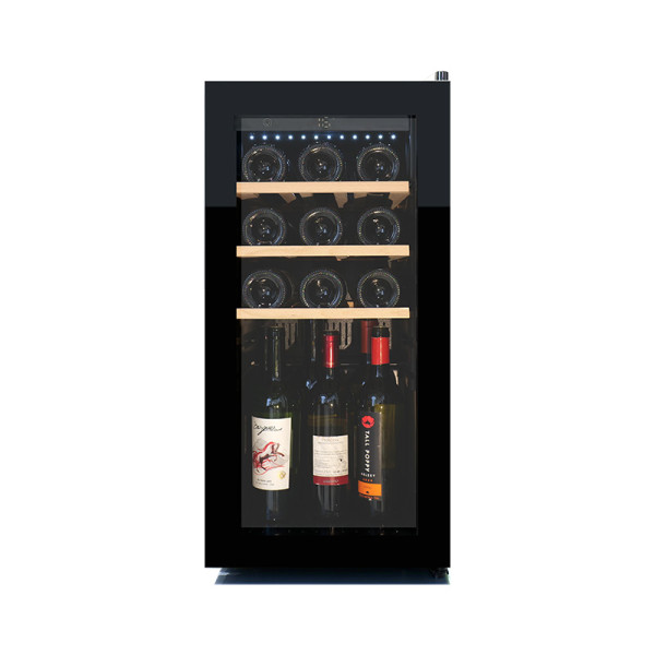 Factory R&D Single 15 Bottles Glass Wine Cellar Machine ZS-A45 para gabinete de almacenamiento de vino de champán blanco para el hogar