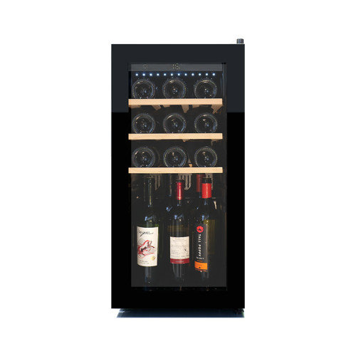 Máquina de adega de vinho de vidro único de 15 garrafas de P&D de fábrica ZS-A45 para armário de armazenamento de vinho branco champanhe para casa