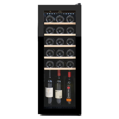 Refrigeradores de vino de 21 botellas independientes al por mayor ZS-A55 para almacenamiento de bebidas con puerta de vidrio completa