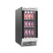 Hochwertiger eingebauter 15-Zoll-Wein- und Getränkekühler ZS-A88Y für Wohnzimmer, leise Aufbewahrung von Getränken mit Chromregal