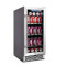 Enfriador de bebidas inteligente marca OEM ZS-A88Y para almacenamiento al aire libre enfriador de bebidas con estante cromado y puerta de acero inoxidable