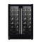Wholesale Dual Zone Glass Door Refrigerator 40 Bottles Wine Fridge Sale ZS-B120 with Wire Rack