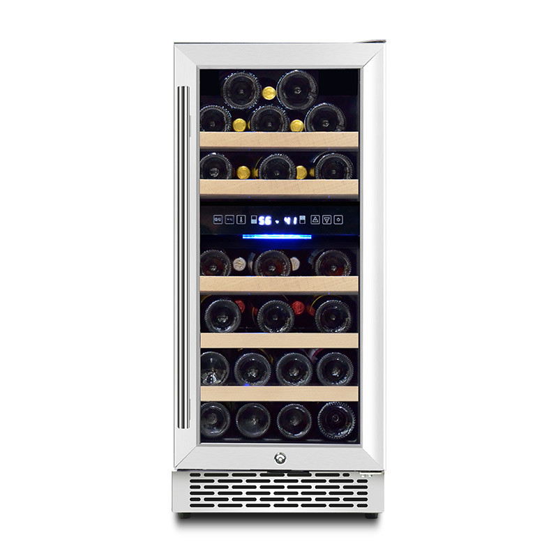 Wholesale 2 Zone BuiltIn Small Beer and Wine Cooler Combo ZSB88 for Wine Storage Stainless