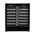 Wholesale 30 Inch Built-In Dual Zone Wine Cooler ZS-B176 for Wine and Beverage Storage with Glass Door