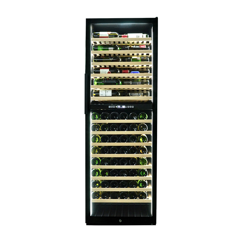 Wholesale White LED Dual Glass Wine Fridge And Beverage Center ZSB459