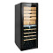 Humidors Factory OEM Dual Zone Humidity Cigar Cabinet and Wine Cooler ZS-B200X with 2 Different Wooden Rack and Full Glass Door