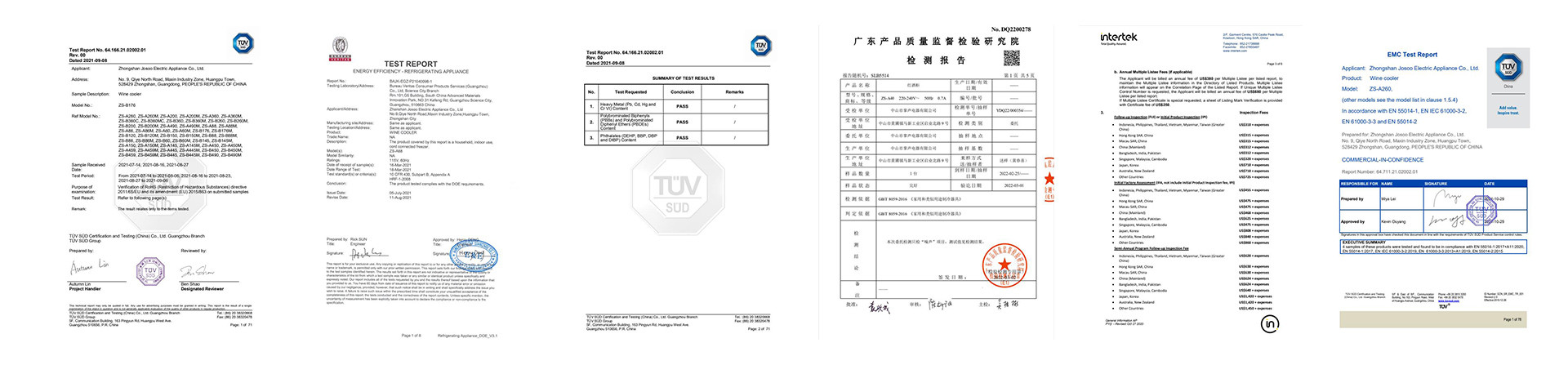 Certificado do produto