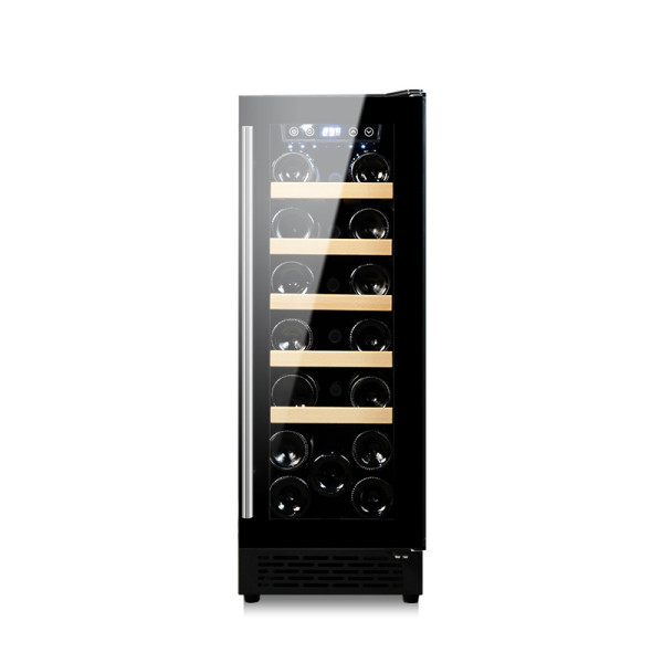 Geladeira de armazenamento de vinho pequena embutida por atacado ZS-A60 para refrigerador de vinho Agente de compra OEM com porta de vidro completa