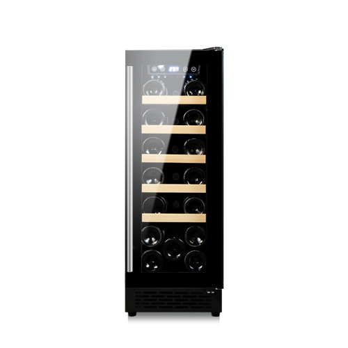 Undercounter Wine Cooler 20 Bottle 60L Capacity and 37dB Operation for Quiet and Convenient Storage