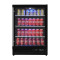 OEM 148 latas enfriador de bebidas incorporado de zona única ZS-A150Y para almacenamiento de bebidas con puerta de estante de vidrio