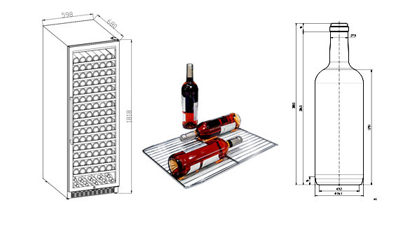 Direct cooling wine cellar: