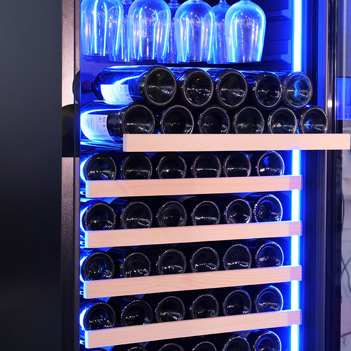 Wine cooler cabinet bottling capacity standard
