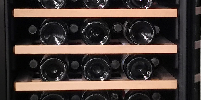 Beech shelf wine cooler
