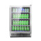 Josoo Personalizar Instalação Embutida Refrigerador de Cerveja ZS-A150P para Refrigerador de Armazenamento de Cerveja com Rack de Vidro e Porta SS