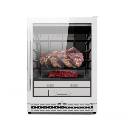 Compresor inversor de zona única Steak Ager Molido Instalación independiente o empotrada Refrigerador de envejecimiento en seco de carne de res Gabinete de refrigerador de carne envejecida para el hogar