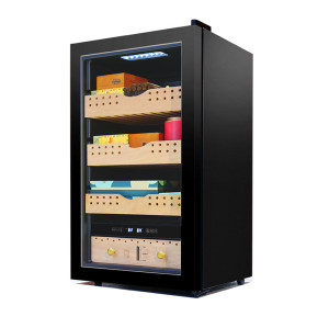 Wholesale Free Standing Cigar Humidor Refrigerator Cabinet ZS-A86X for Cigar Storage Full Glass Door