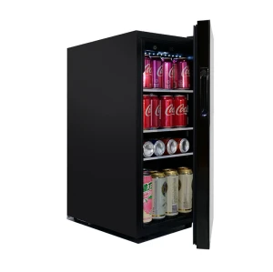 OEM Kleiner Getränkekühlschrank und Weinkühler 14 Coca-Cola 23-Quart-Getränkekühlschrank für Getränkeaufbewahrung Glasregal ZS-A45Y