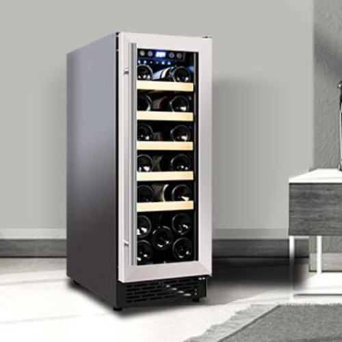 Stainless Steel Red Wine Cooler Cabinet Storage 20-Bottle Embedded Storage Solution