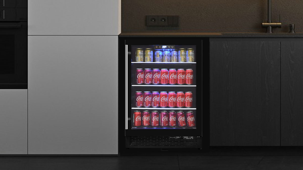 refrigerador de bebidas sob balcão