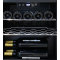 Encimera de bodega de vino personalizada ZS-A40 para almacenamiento de enfriadores de vino con estante cromado Puerta SS sin costuras